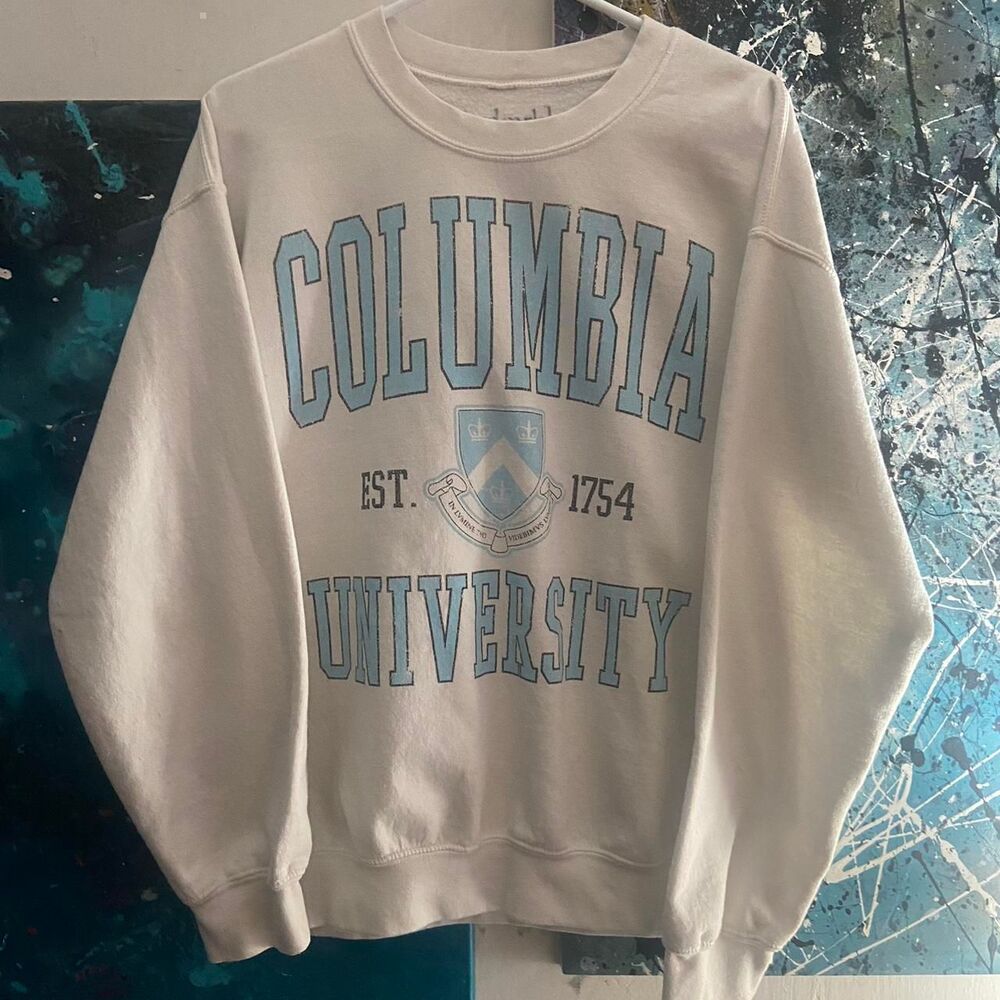 Retro Style Columbia University Crewneck Sweatshirt